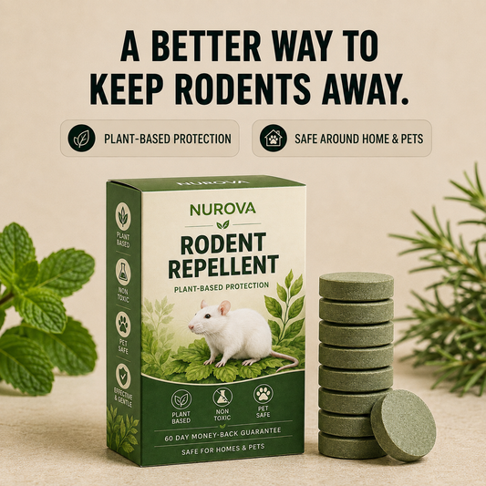 RODENT REPELLENT TABLET - STOP KILLING RODENTS TURN YOUR HOME INTO A NO-GO ZONE